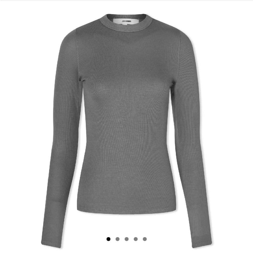Joah Brown | Gray Crew Long Sleeve Top | XS/S